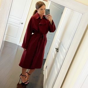 H&M Burgundy Trench
